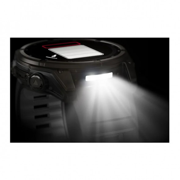 Умные часы Garmin Fenix 8, 51 мм, Solar, Sapphire Carbon Gray DLC Titanium with Black/Pebble Gray Silicone 010-02907-10 в Барнауле