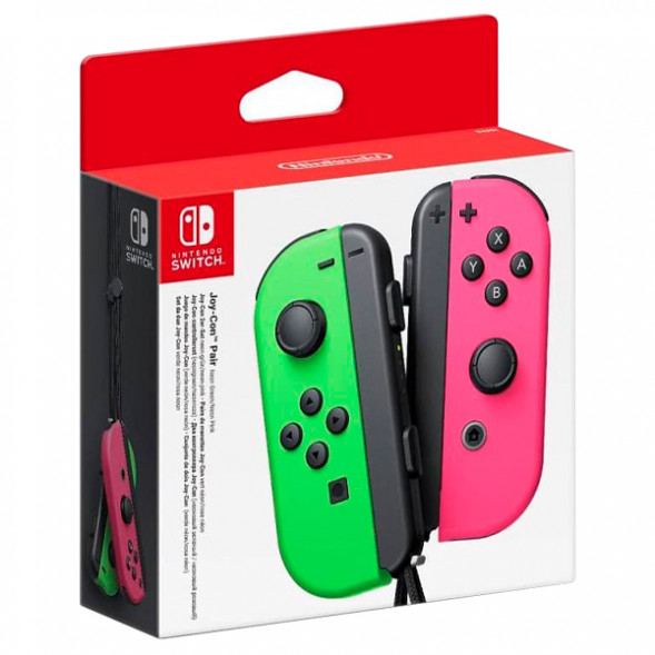 Геймпад Nintendo Switch Joy-Con controllers Duo, зеленый/розовый в Барнауле