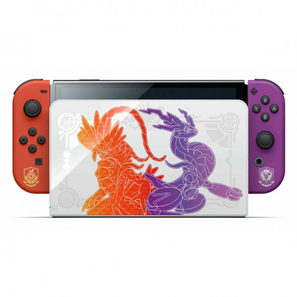 Игровая приставка Nintendo Switch OLED 64 ГБ, Pokemon Scarlet &amp;amp; Violet Edition в Барнауле