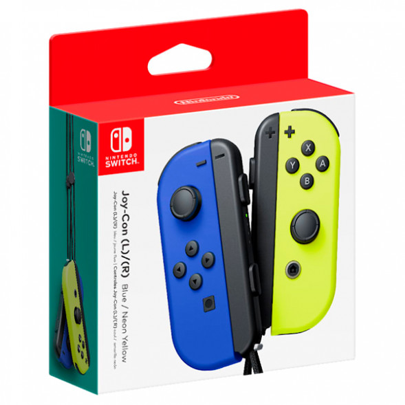 Геймпад Nintendo Switch Joy-Con controllers Duo, синий/желтый в Барнауле