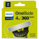 Сменные лезвия Philips Oneblade 360 QP440/50, 4 шт. в Барнауле