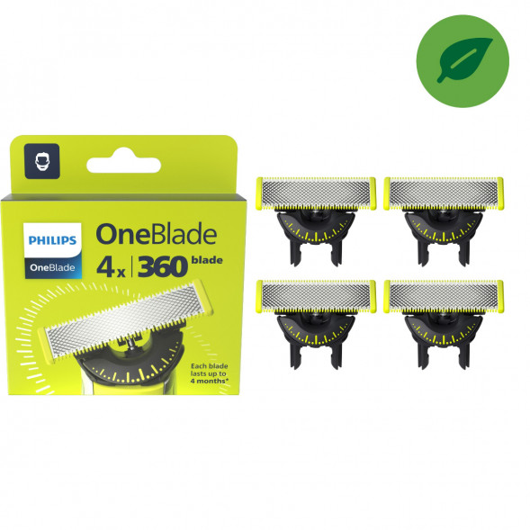 Сменные лезвия Philips Oneblade 360 QP440/50, 4 шт. в Барнауле