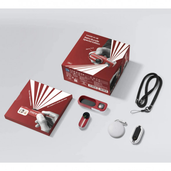 Экшн-камера Insta360 Go 3S Retro Bundle Special Edition 64ГБ, Red в Барнауле
