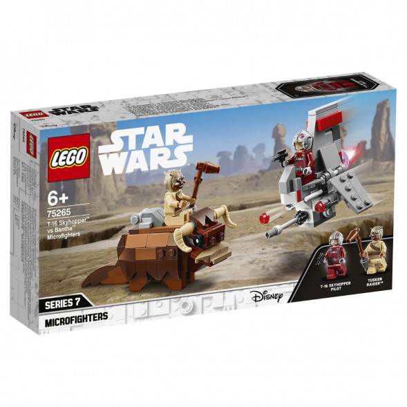 Конструктор LEGO Star Wars 75265 Микрофайтеры Скайхоппер T-16 против Банты в Барнауле
