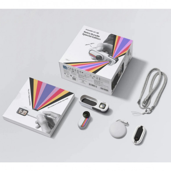 Экшн-камера Insta360 Go 3S Retro Bundle Special Edition 64ГБ, White в Барнауле