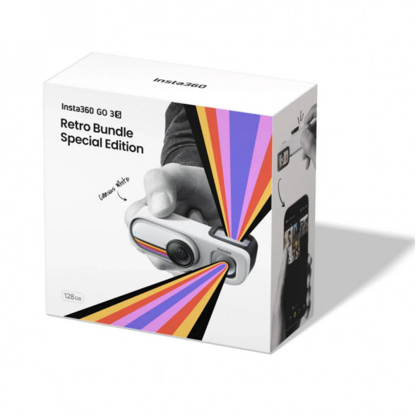 Экшн-камера Insta360 Go 3S Retro Bundle Special Edition 64ГБ, White в Барнауле