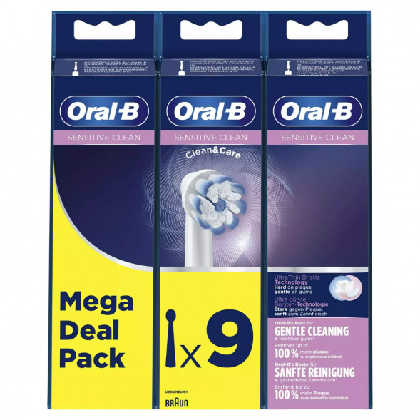 Насадки на зубные щетки Oral-B Sensitive Clean, 9 шт. в Барнауле