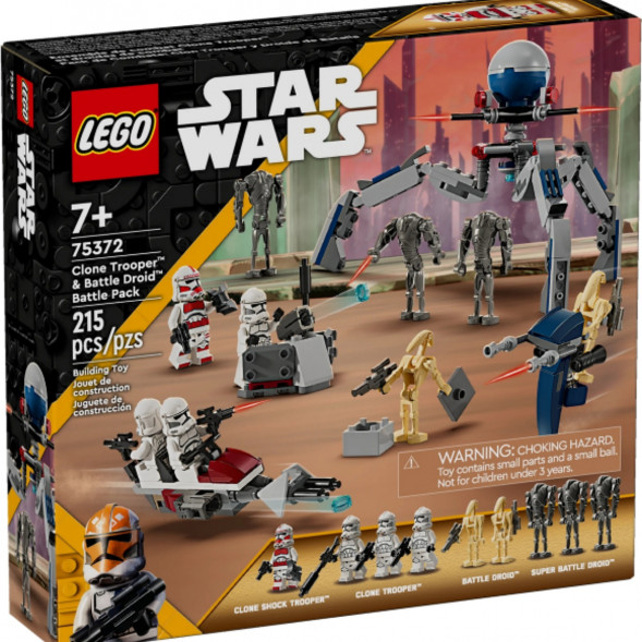 Конструктор LEGO Star Wars 75372 Боевой набор солдат-клонов и боевых дроидов в Барнауле