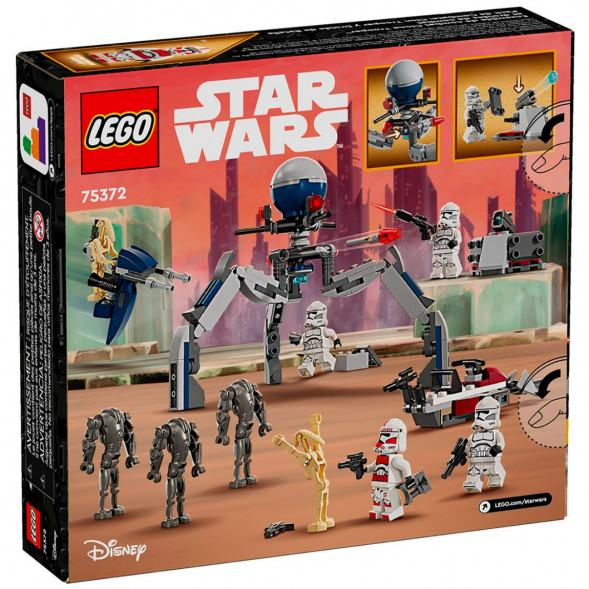 Конструктор LEGO Star Wars 75372 Боевой набор солдат-клонов и боевых дроидов в Барнауле