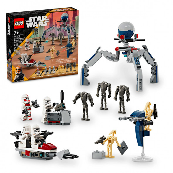 Конструктор LEGO Star Wars 75372 Боевой набор солдат-клонов и боевых дроидов в Барнауле