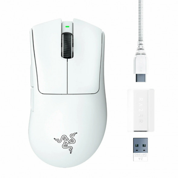 Мышь беспроводная/проводная Razer Deathadder V3 Pro [RZ01-04630200-R3G1] белый в Барнауле