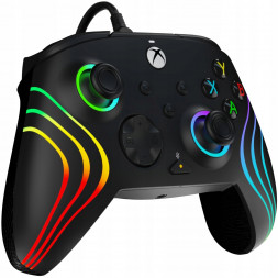 Геймпад проводной PDP для Xbox Afterglow Wave, Black