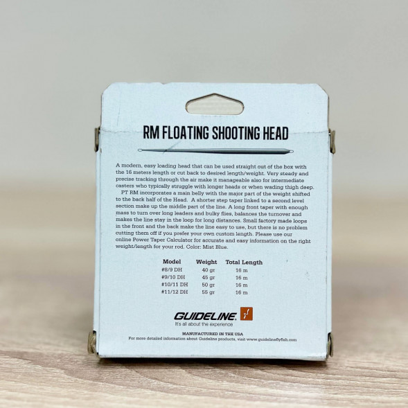 Рыболовная леска Guideline Power Taper RM Float #9/10, 16m, 45gm, Mist Blue в Барнауле
