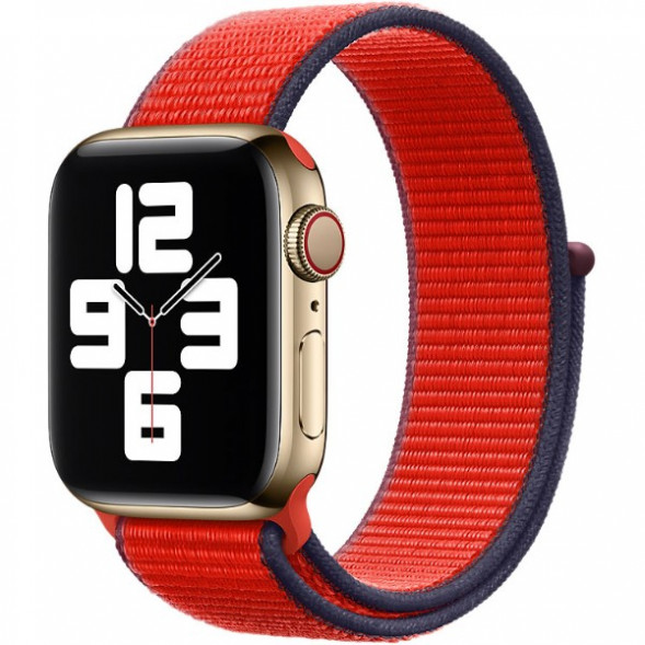 Ремешок для Apple Watch 44mm (PRODUCT)RED Sport Loop (MG463ZM/A), красный в Барнауле