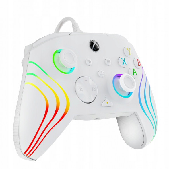 Геймпад проводной PDP для Xbox Afterglow Wave, White в Барнауле