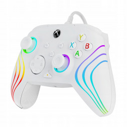 Геймпад проводной PDP для Xbox Afterglow Wave, White