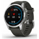 Умные часы Garmin Fenix 7s серебристый с графитовым силиконовым ремешком 010-02539-01 в Барнауле