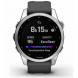 Умные часы Garmin Fenix 7s серебристый с графитовым силиконовым ремешком 010-02539-01 в Барнауле