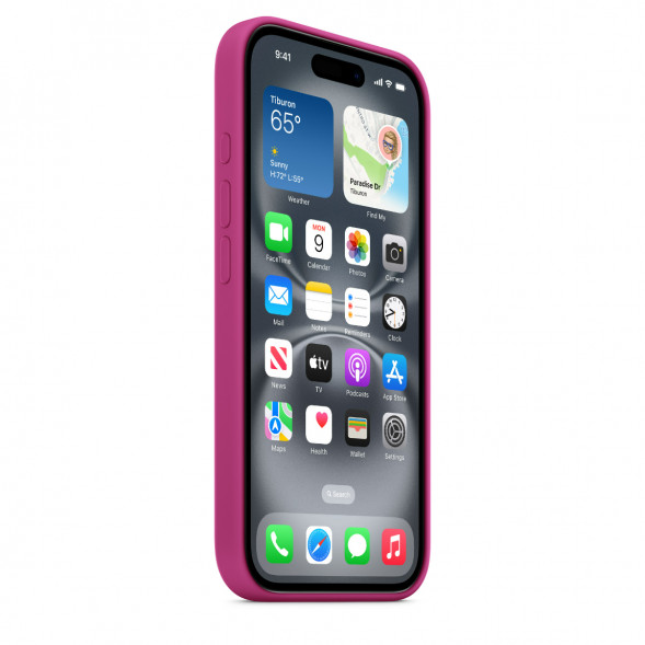 Чехол Apple для iPhone 16 Silicone MagSafe, Fuchsia (MYY53ZM/A) в Барнауле