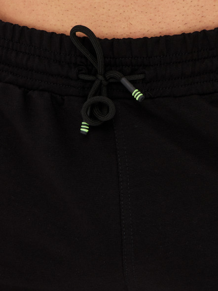 Шорты мужские трикотажные, черный, XXXL в Барнауле