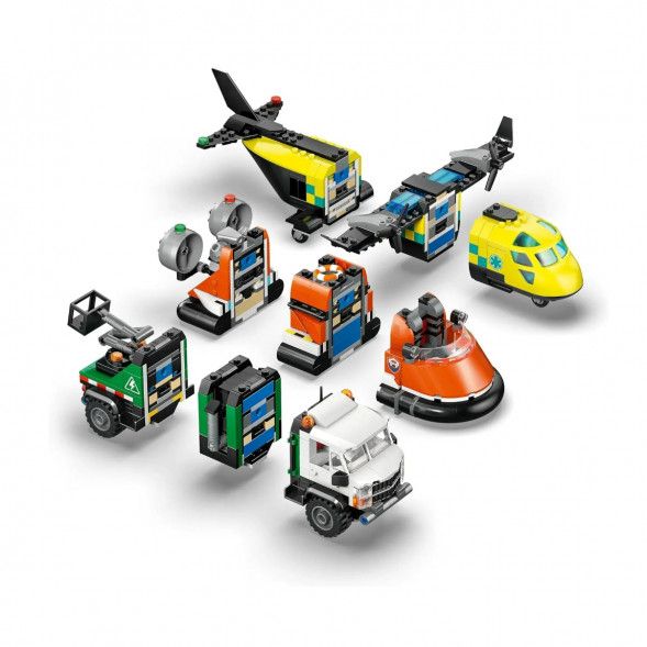 Конструктор LEGO City 60505 Самолет, сервисный грузовик и судно на воздушной подушке в Барнауле