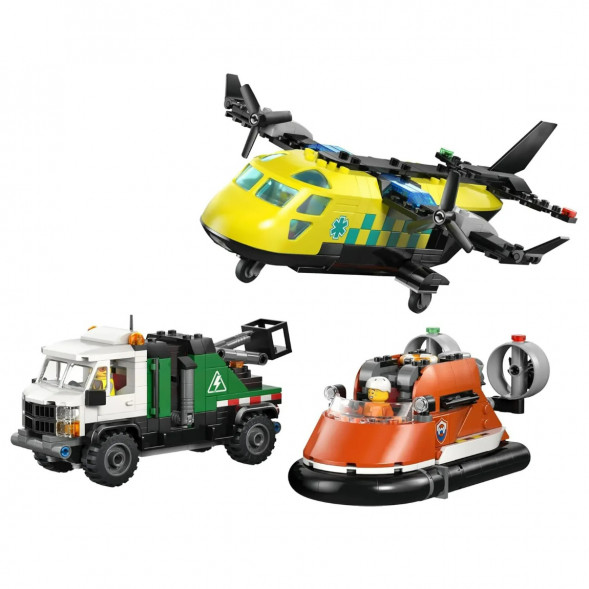 Конструктор LEGO City 60505 Самолет, сервисный грузовик и судно на воздушной подушке в Барнауле
