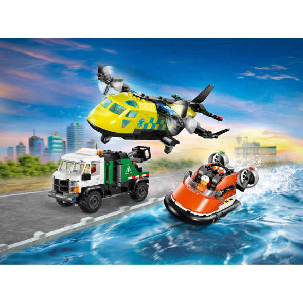 Конструктор LEGO City 60505 Самолет, сервисный грузовик и судно на воздушной подушке в Барнауле