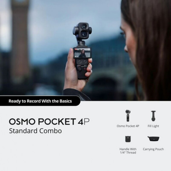Экшн-камера DJI Osmo Pocket 4P Standart Combo, чёрный в Барнауле