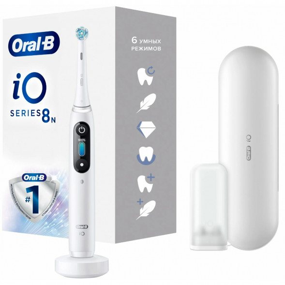 Зубная щетка электрическая Oral-B iO Series 8, белый в Барнауле