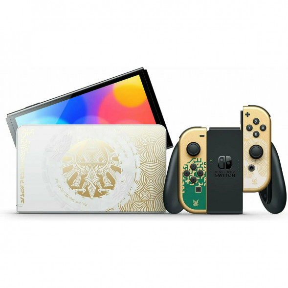 Игровая приставка Nintendo Switch OLED 64 ГБ, без игр, The Legend of Zelda: Tears of the Kingdom в Барнауле