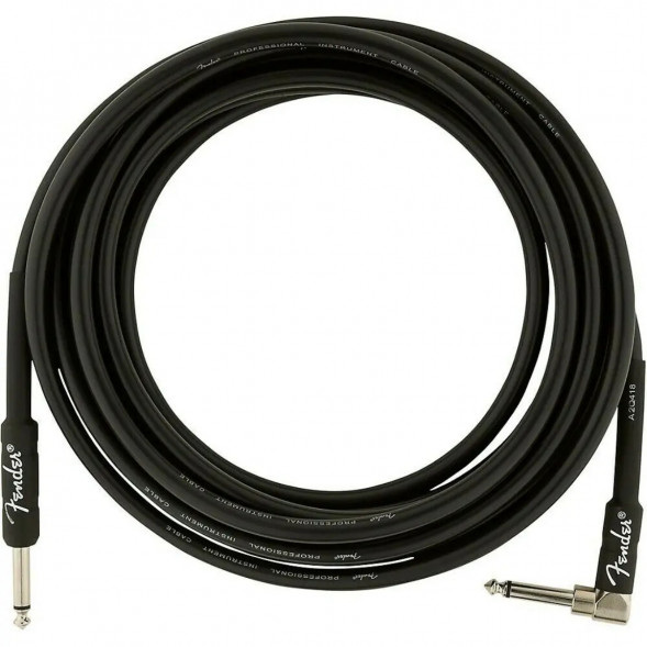 Инструментальный кабель Fender Professional Series 10 ft, 3 м, jack 6.3, черный в Барнауле