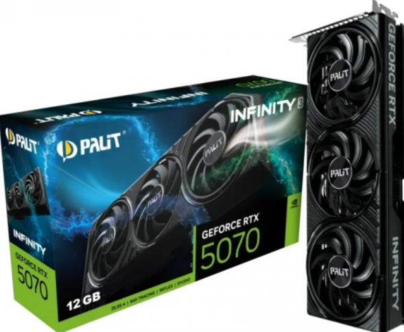 Видеокарта Palit GeForce RTX 5070 Infinity 3 OC [NE75070S19K9-GB2050S] в Барнауле