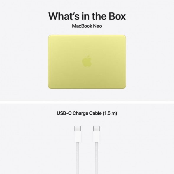 Ноутбук Apple MacBook Neo MHFE4 (A18 Pro 5-Core GPU, 8/512GB), Желтый/Citrus в Барнауле