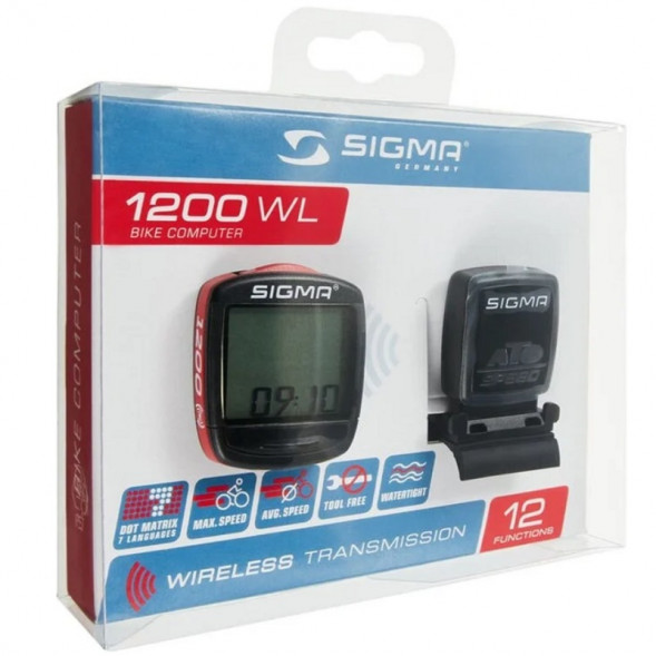 Велокомпьютер беспроводной 12 функций Sigma BC 1200 WL в Барнауле