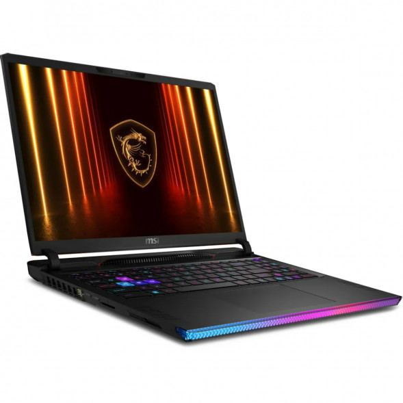 Ноутбук MSI Raider 16 HX AI A2XWHG-814XRU (16&amp;quot;, IPS, Intel Core Ultra 7 255HX 2.4ГГц, 20 ядер, 32ГБ DDR5, 1ТБ SSD, NVIDIA GeForce RTX 5070 Ti 12 ГБ, FreeDOS), черный в Барнауле