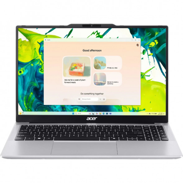 Ноутбук Aser Aspire Lite 15 AL15-53P-56PA (15.6&amp;quot;, IPS, Intel Core 5 120U, 10 ядер, 16 ГБ DDR4, 512 ГБ SSD, Intel Graphics, без ОС), серебристый в Барнауле