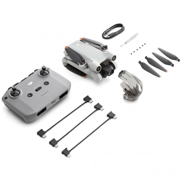 Квадрокоптер DJI Mini 3 Pro (DJI RC-N1), серый в Барнауле