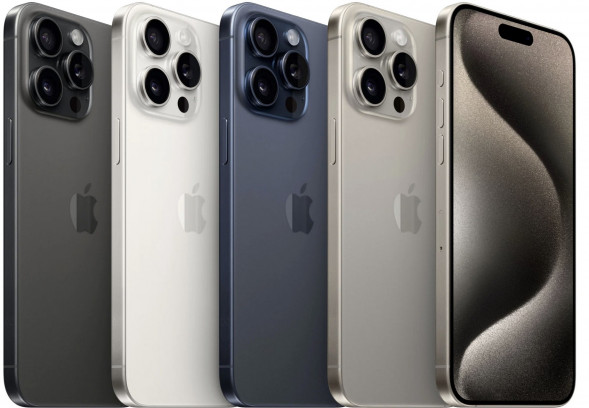 Смартфон Apple iPhone 15 Pro Max 256 ГБ, Dual: nano SIM + eSIM, черный титан в Барнауле