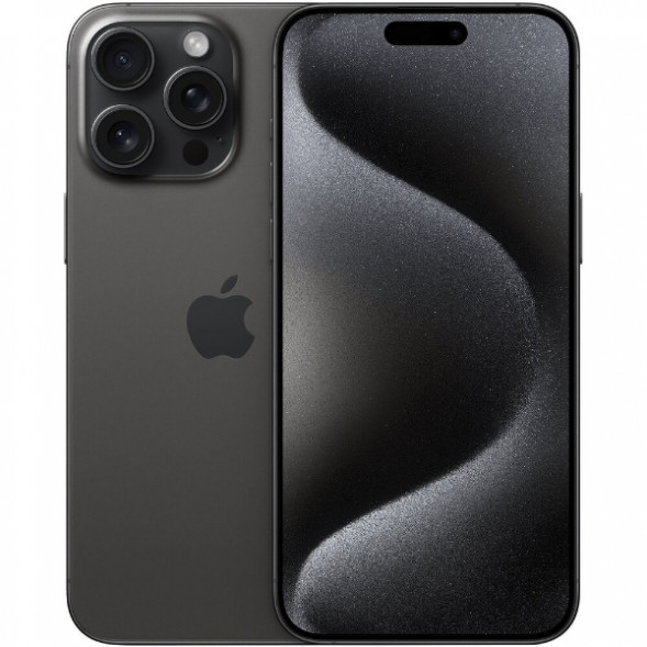 Смартфон Apple iPhone 15 Pro Max 256 ГБ, Dual: nano SIM + eSIM, черный титан в Барнауле