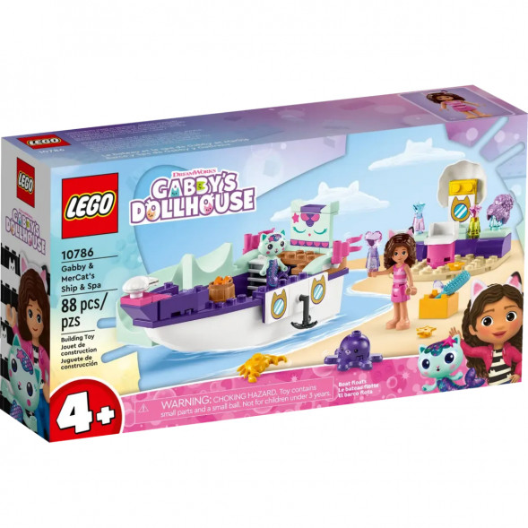 Конструктор LEGO Gabby&amp;#039;s Dollhouse 10786 Корабль и спа Габби и МерКэта в Барнауле