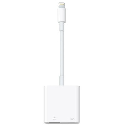 Разъем Apple Lightning - USB/Lightning, белый в Барнауле
