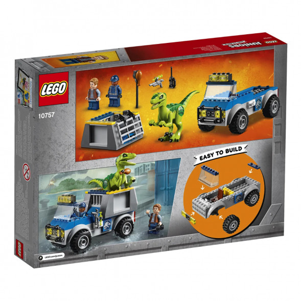 Конструктор LEGO Juniors 10757 Грузовик спасателей для перевозки раптора в Барнауле