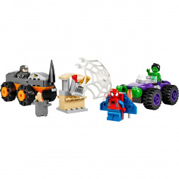 Конструктор LEGO Super Heroes 10782 Схватка Халка и Носорога на грузовиках